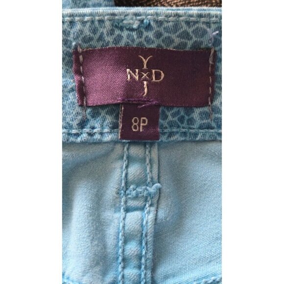 NYDJ 5 Pocket Cotton Twill Straight Leg Ankle Jeans Blue Petite size 8P - Picture 4 of 8